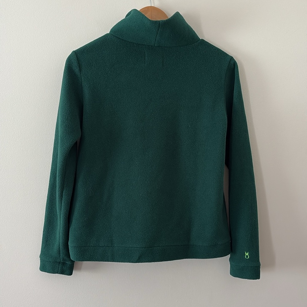 Dudley Stephens Park Slope Fleece Long Sleeve Stand Up Collar Green Size M - Picture 6 of 12